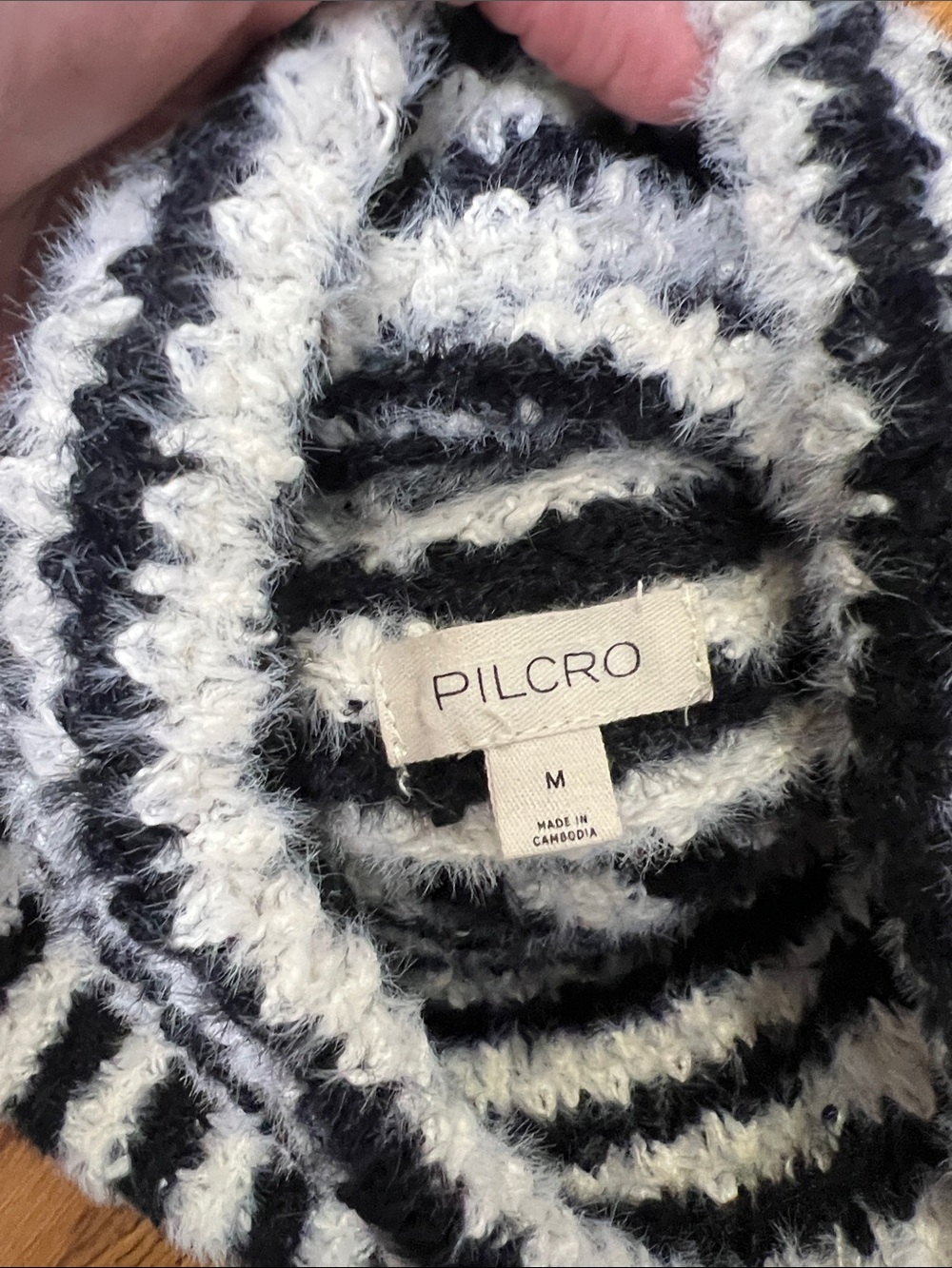 Anthropologie Pilcro Illusion Stripe Turtleneck Sweater - Medium - Picture 11 of 11